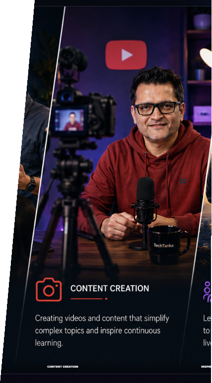 Content creation with video, camera and microphone